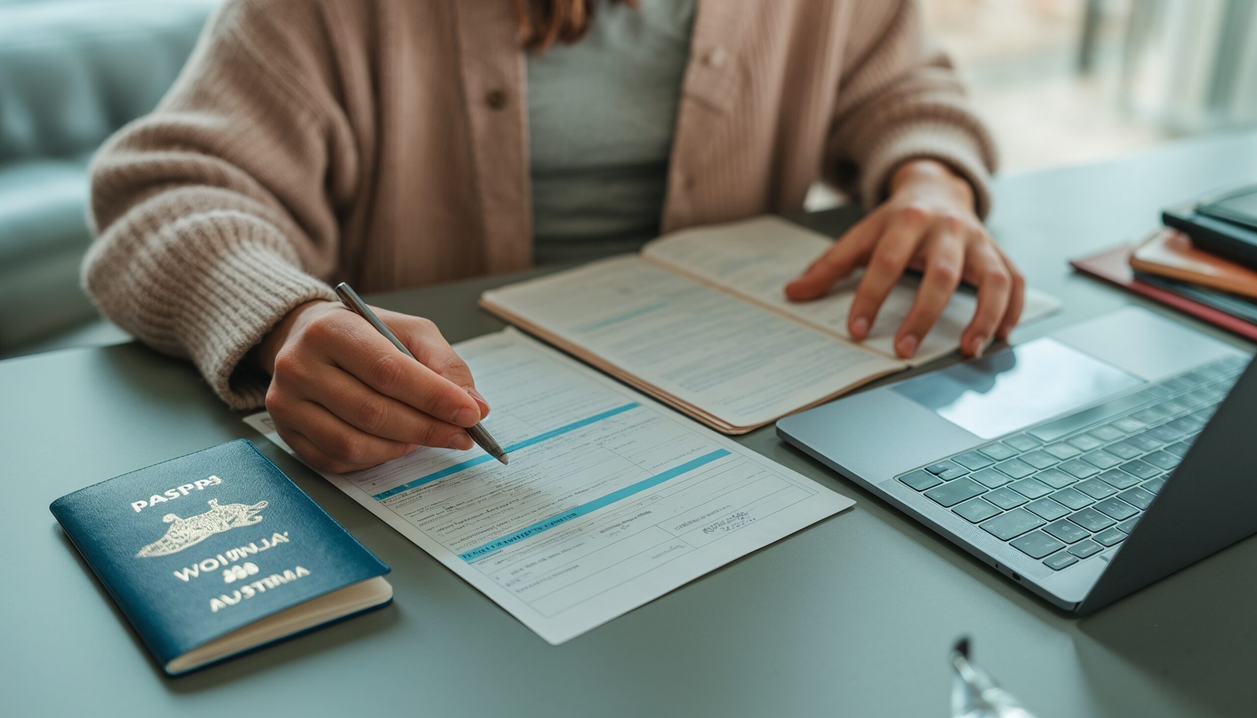 What Is a Working Holiday Visa Australia? (Complete 2026 Guide) filling papers for australia working holiday