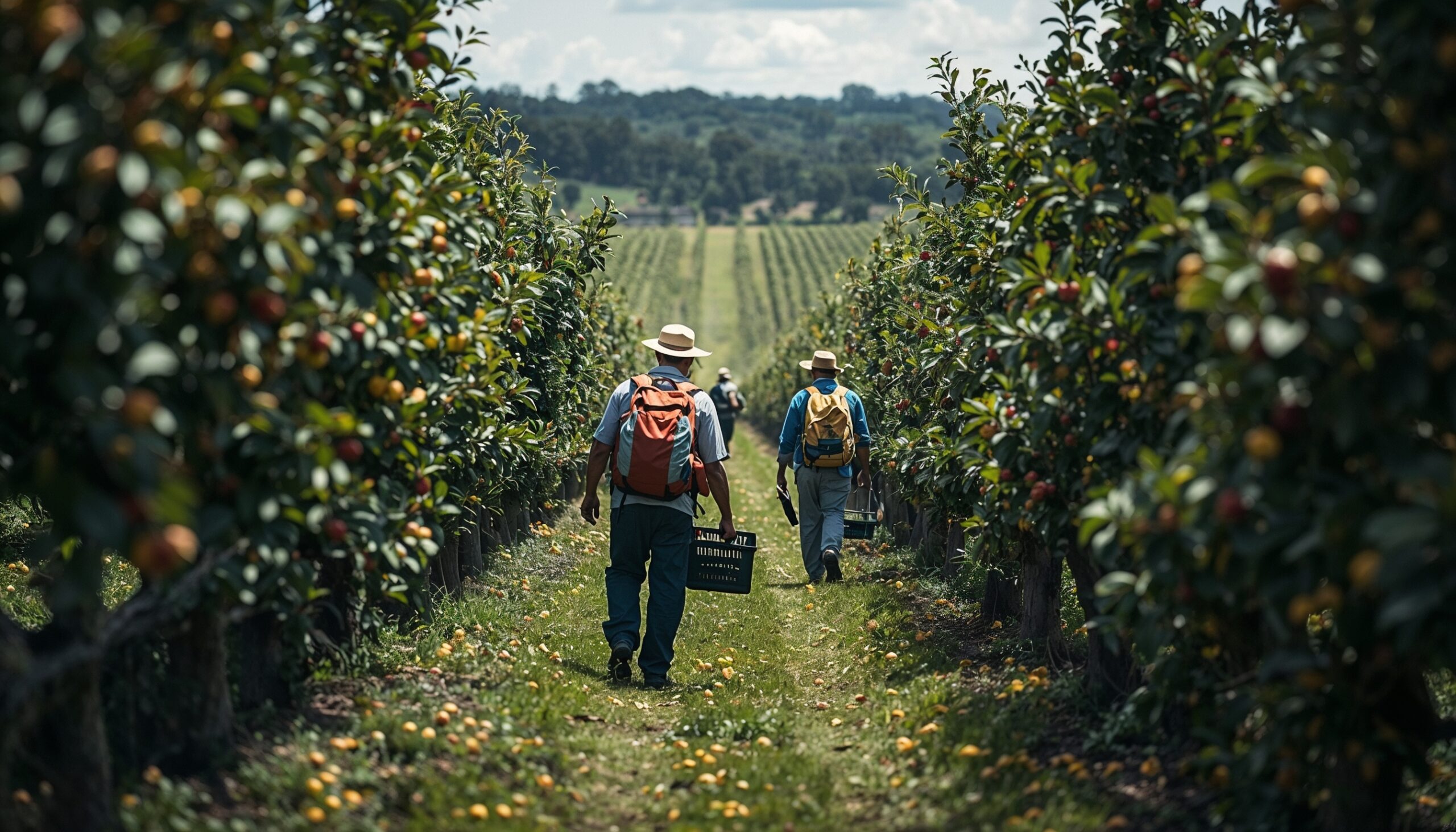 picking fruits in australia